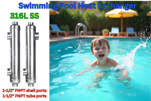 Swimming pool heat exchanger - pool,