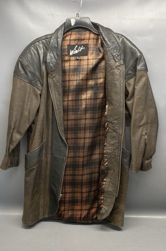 Winlit 90s leather jacket - leather,