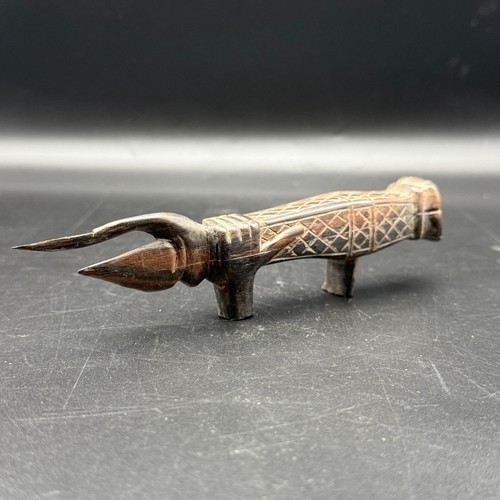 Hand carved tribal wood - hand-carved,