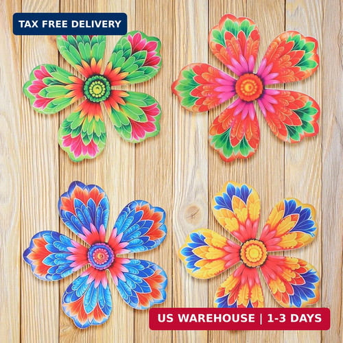 Fnanjwq flowers wall decor - fnanjwq,