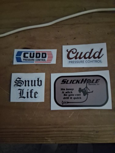Oilfield stickers set - set, of