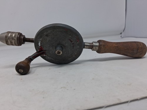 Vintage hand held crank drill - held,