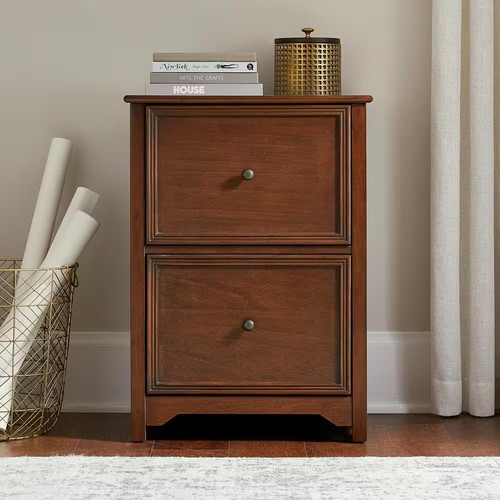 Drawer walnut file cabinet - 2,