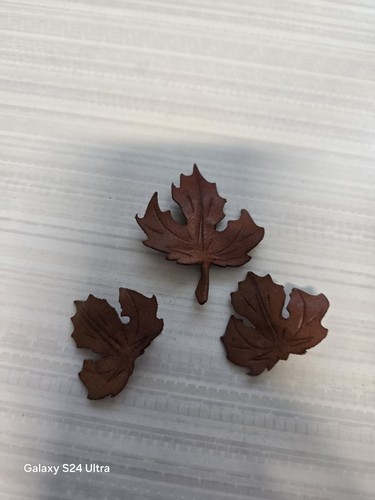 Handmade leather leaf - leather,