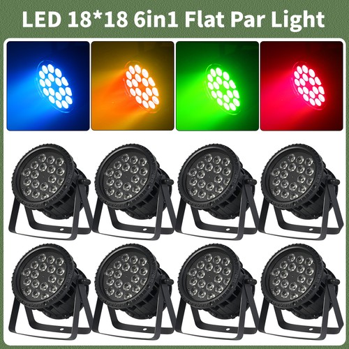 8packs 18x18w ip65 rgbwauv - 18x18w,