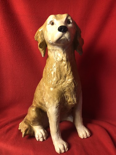 Vtg golden retriever - 18",