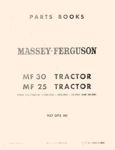 Massey ferguson mf30 - ferguson, mf-30