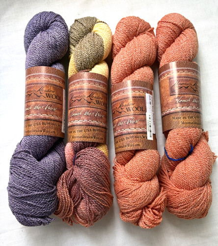 Mountain meadow wool - wool, green