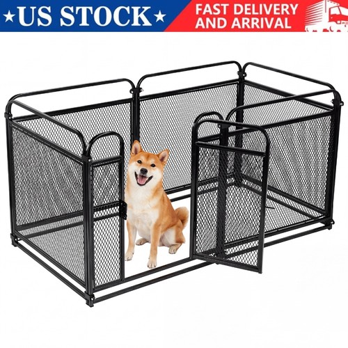 Foldable metal dog exercise - metal,