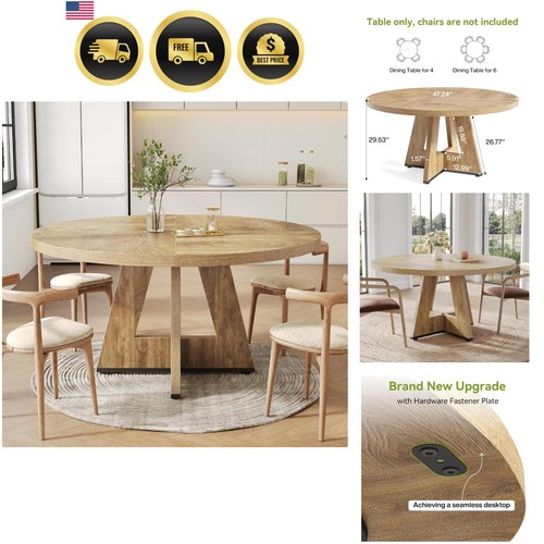 Round dining table - table, for