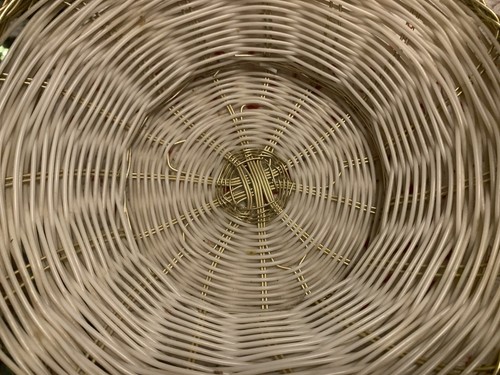 Lot two wicker baskets - two,