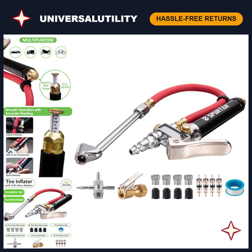 Heavy duty tire pressure gauge - pressure,