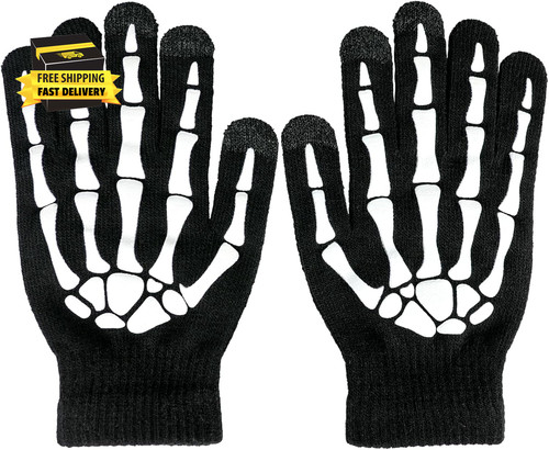 Skeleton gloves glow the - gloves,glow, in