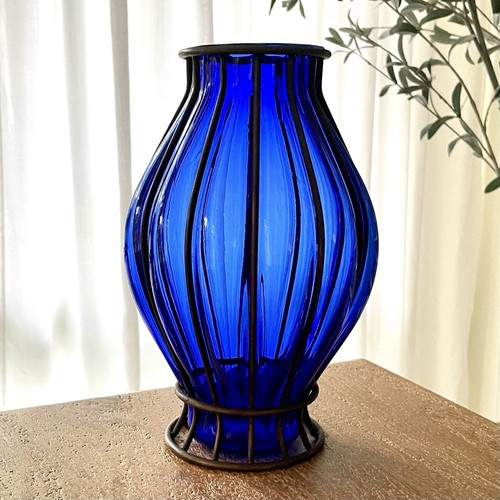 Vintage cobalt blue blown - vintage,