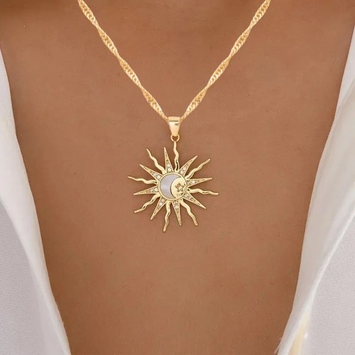 Rhinestone sun moon - rhinestone,