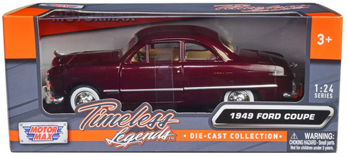 1949 ford coupe burgundy 24 - 1949,