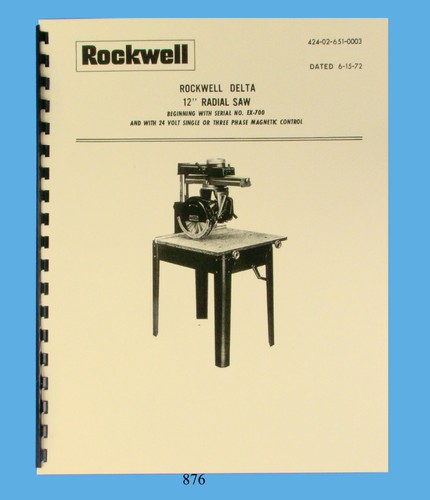 Rockwell delta radial - rockwell, 12"
