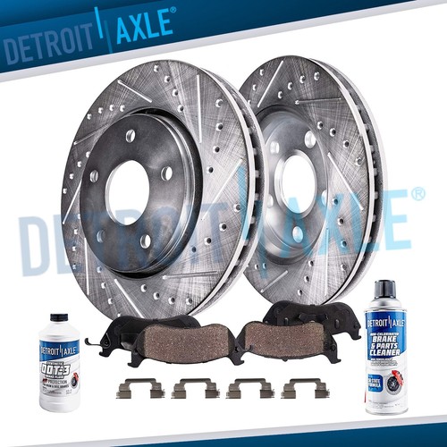 Front drilled rotors brake - rotors,