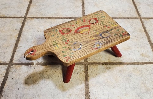 Vintage wooden childs - wooden, step