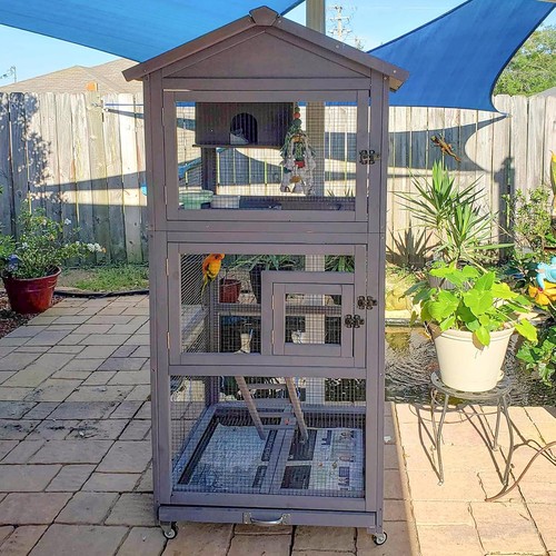 Bird cage outdoor parakeet - cage,