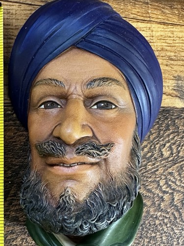 Vintage bossons head chalkware - head,