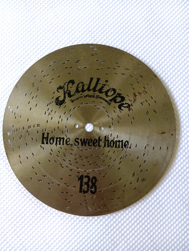 Antique disc music box - disc,