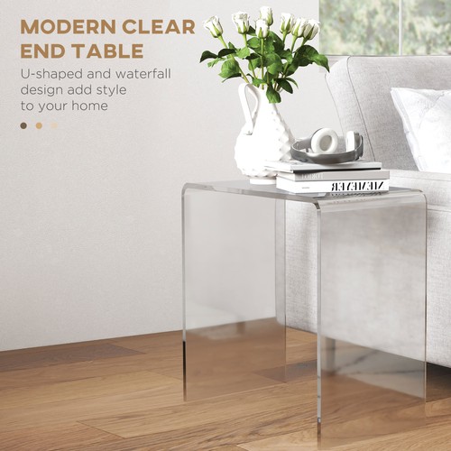 Coffee table waterfall end - coffee,