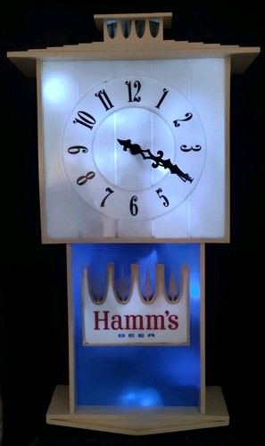 Vintage hamms beer light - beer,