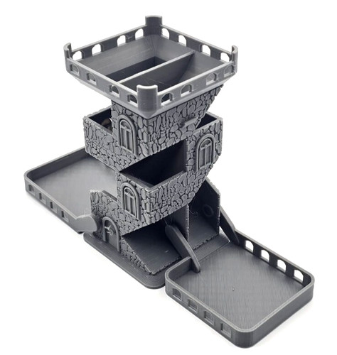 Castle dice tower tabletop - castle,