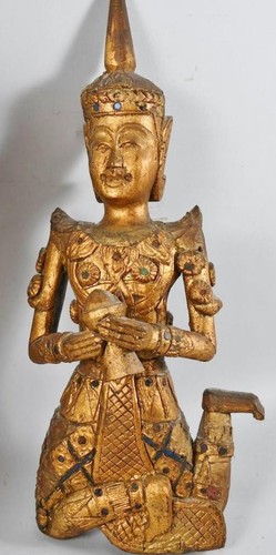 Antique thai burmese carved - antique,
