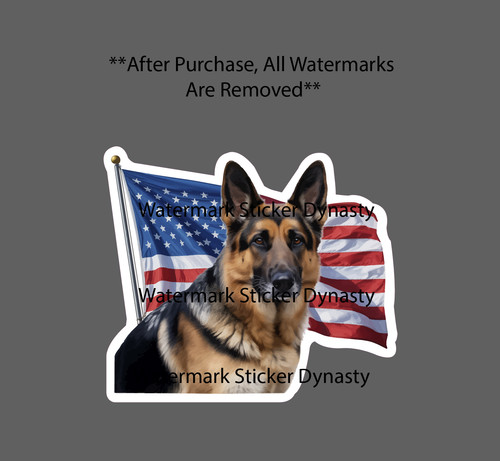German shepherd sticker - shepherd,
