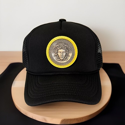 Gold medusa trucker - gold, hat