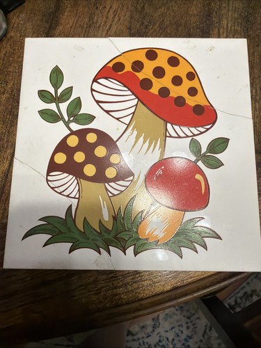 Merry mushroom tile for trivet - merry,