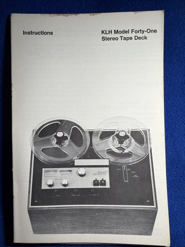 Klh model stereo reel to - model,