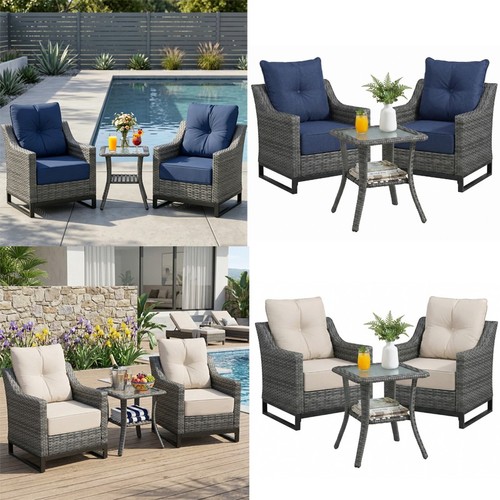 3pcs patio furniture chair - patio,