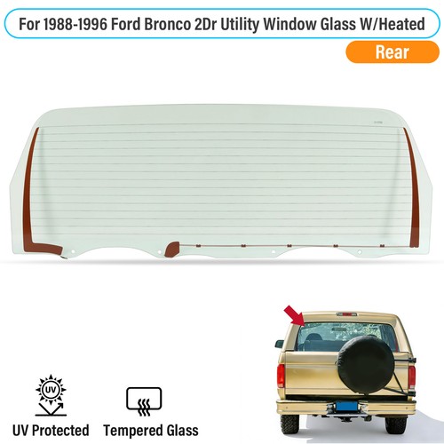 Rear window tempered glass - rear,