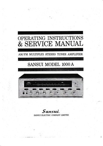 Service manual operating - service, manual-operating