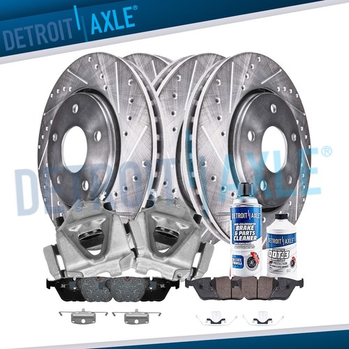 Front rear drilled rotor brake - rear,