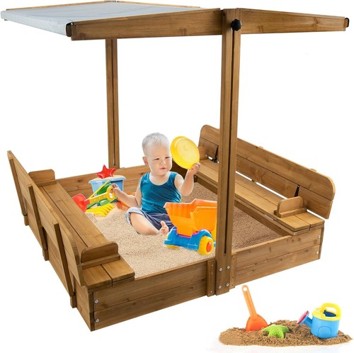 Petscosset wooden sandbox with - wooden,