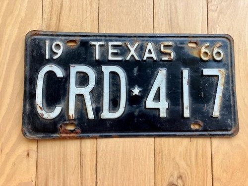 1966 texas license plate - 1966,