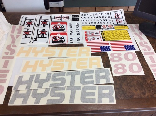 Hyster forklift decal complete - hyster,