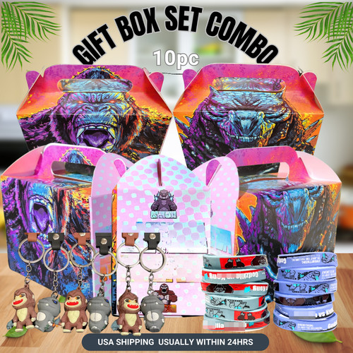 Godzilla gift box favor - box, party