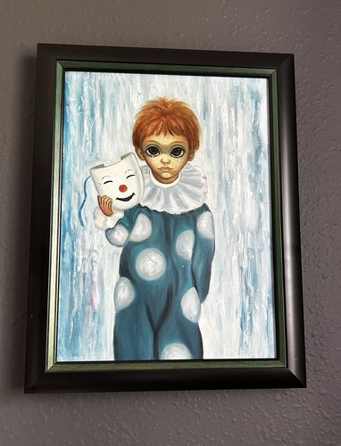 Vtg 1970s big eyes - vtg, sad