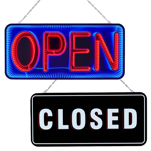 Open closed neon signs - closed,