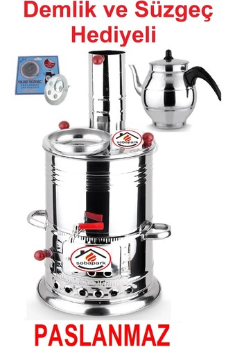 Samovar wood coal turkish - wood, tea
