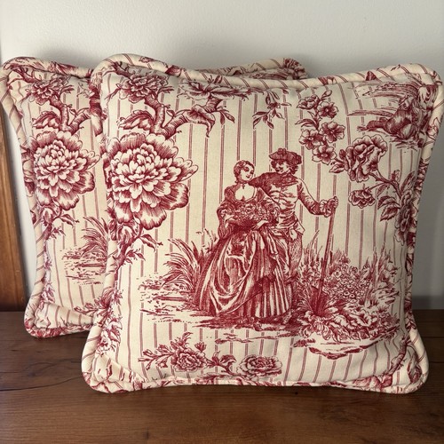 Set red toile - set,