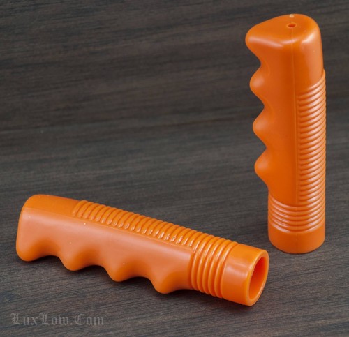 Orange bike grips retro - grips,