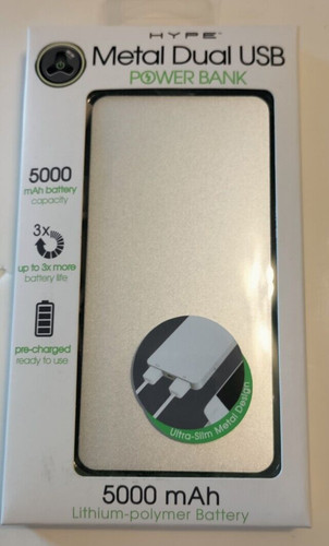 Hype metal dual usb - power, bank