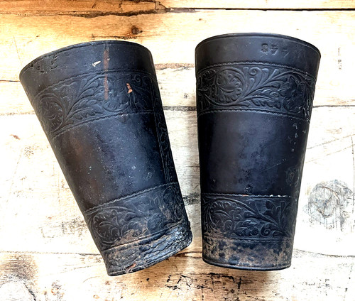 Antique ww1 brown leather - brown,