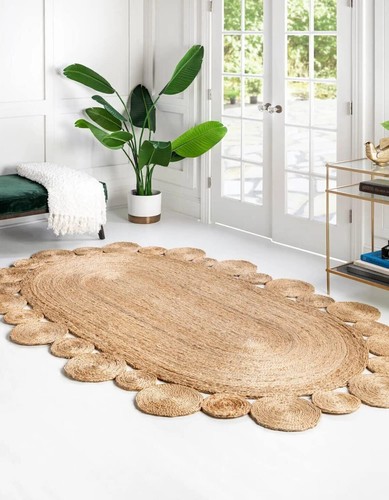 Oval jute rug - oval,